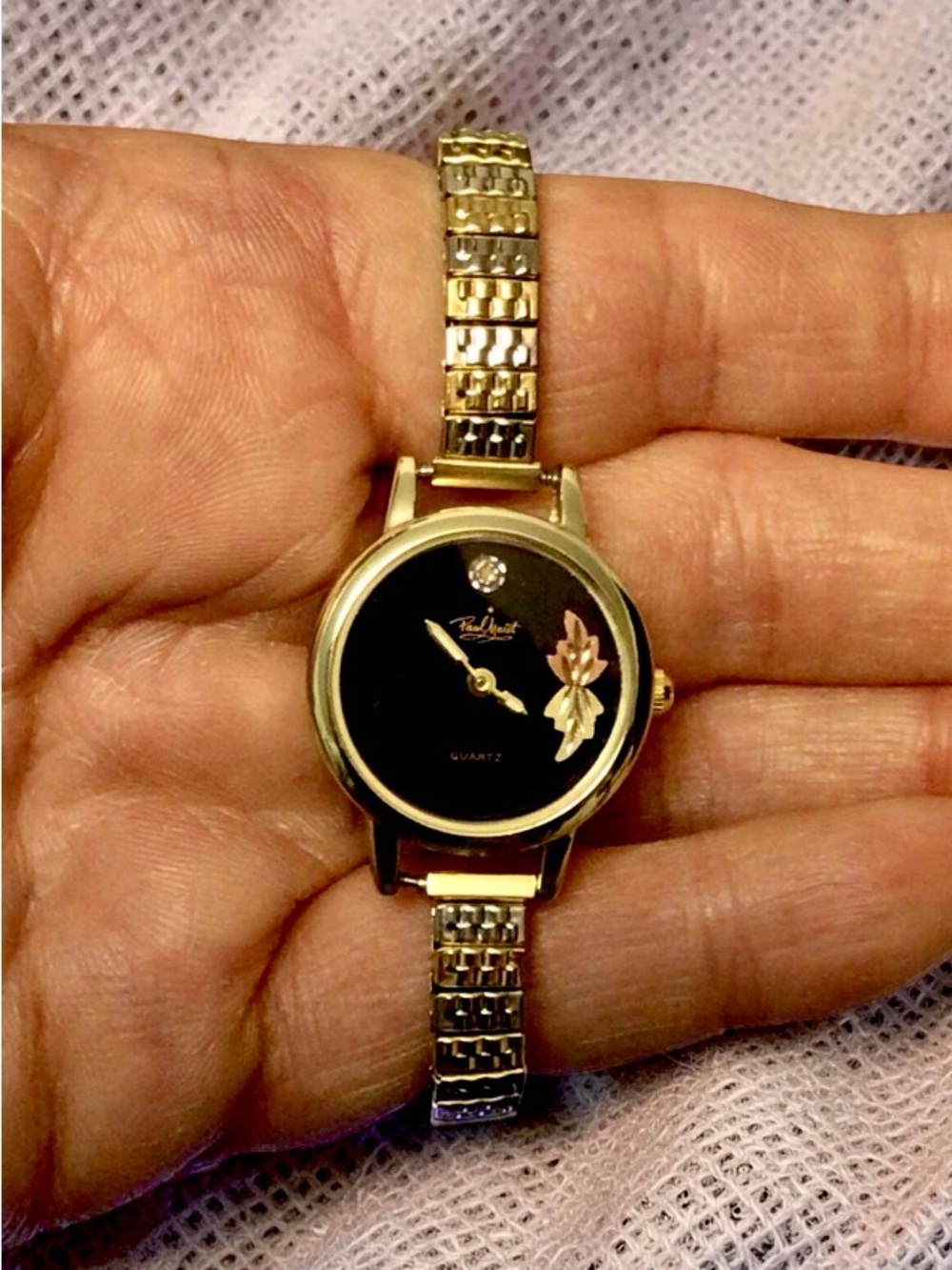 Rare Vintage Paul Marit Black Hills Gold Diamond Watch